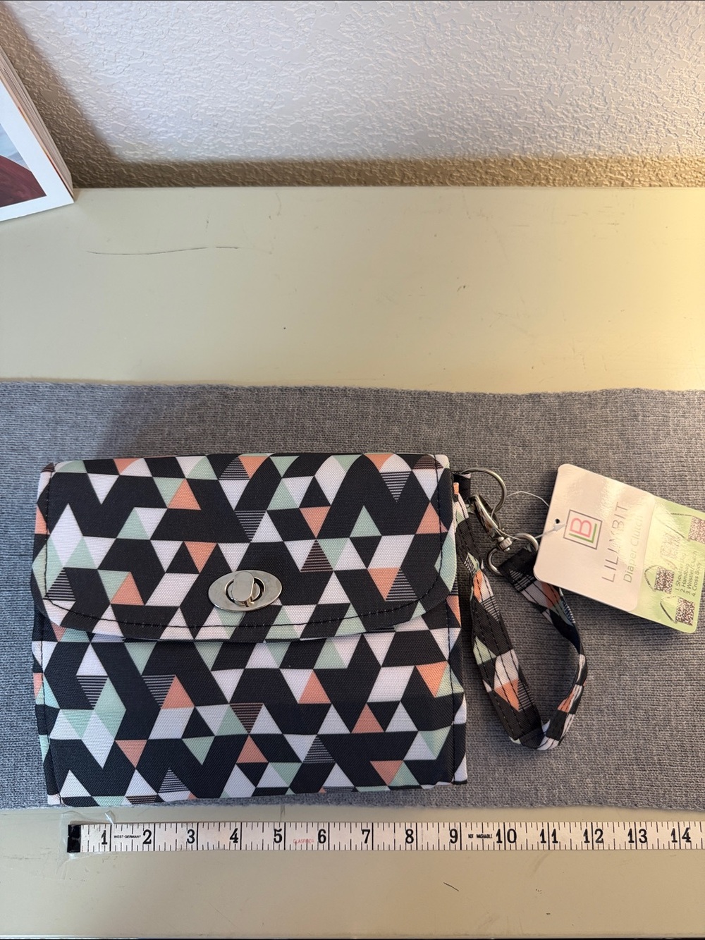 NEW LillyBit Geometric Diaper Clutch Convertible